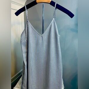 Striped Black and White Women's Top